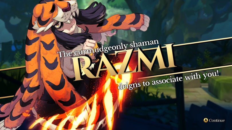 Indivisibles introduktion av karaktären Razmi