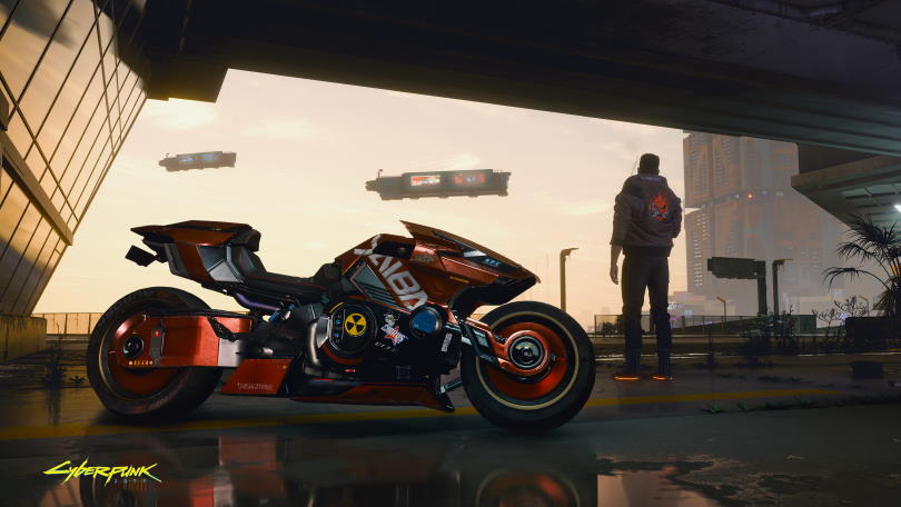 Yaiba motorcykel i Cyberpunk 2077.