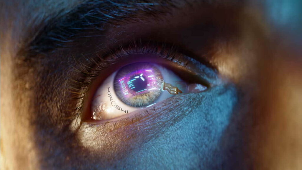 Kiroshi cybernetiska ögon.