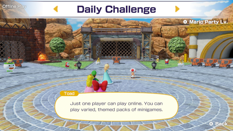 Mario Party Superstars: Dagliga utmaningar online.