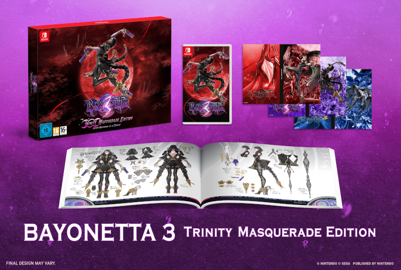 Bayonetta 3 släppdatum: Trinity Masquerade Edition beauty shot