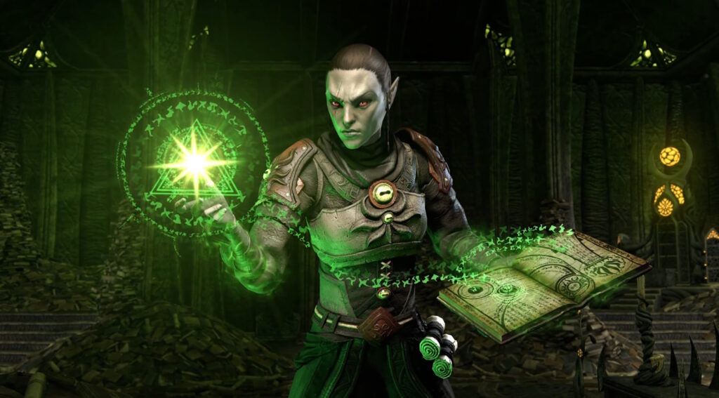 Arcanist, den nya klassen till The Elder Scrolls Online. Necrom från Zenimax Studios.