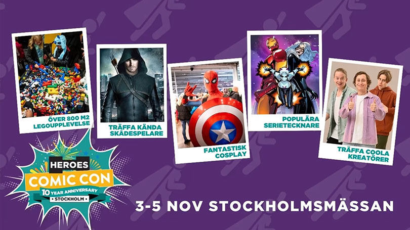 Today, Comic Con Stockholm opens its doors
