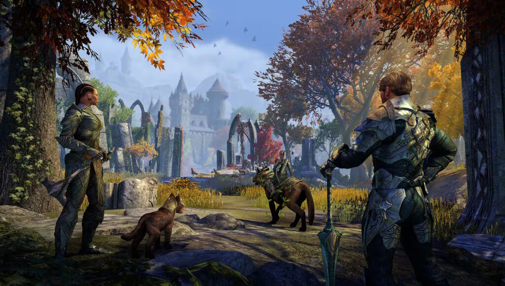 Ute i det vilda i The Elder Scrolls Online: Gold Road, Zenimax Online Studios, Bethesda Softworks 2024.